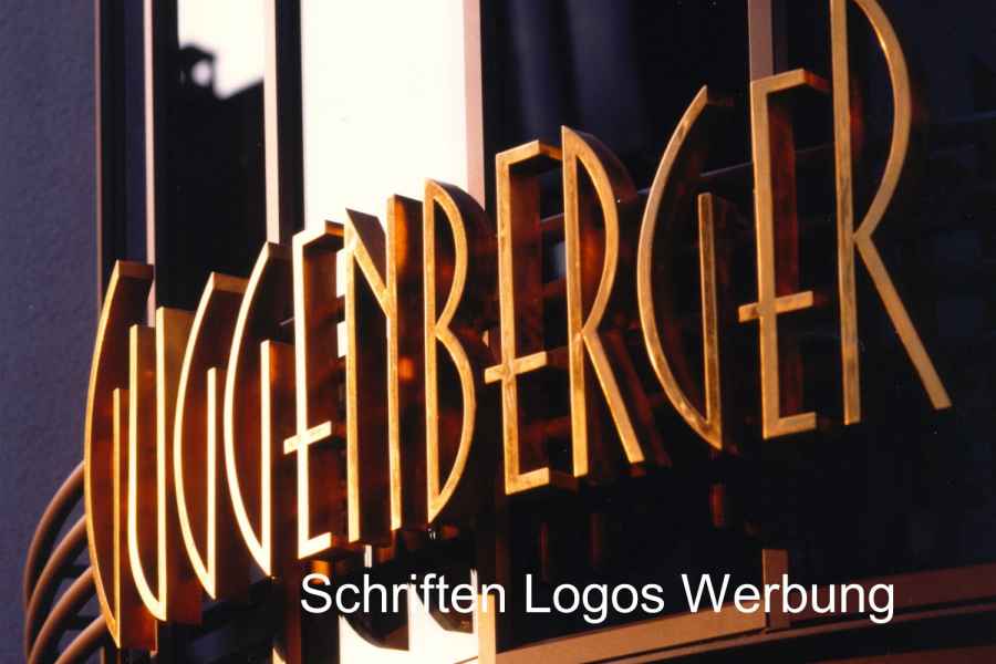 Schriften Logos Werbung